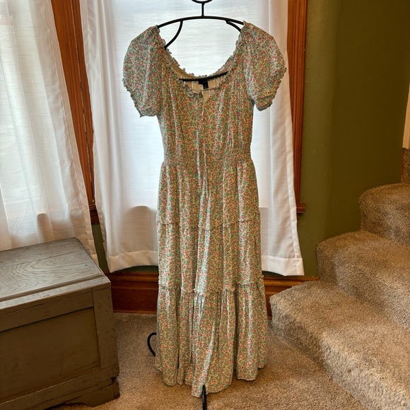 J Crew puff sleeve midi dress in floral | size 2 - Picture 4 of 11